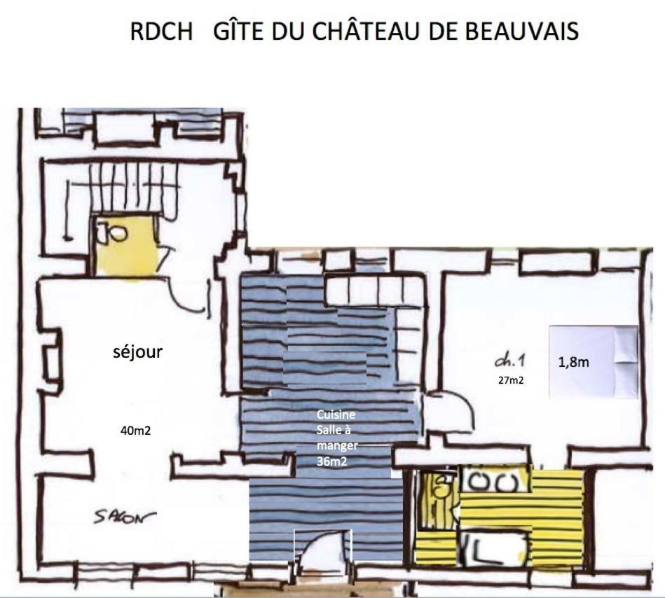 maison d'hôtes de l'orangerie 14 personnes Azay-sur-Cher Extérieur photo